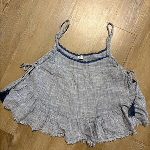 Aerie Blue and White Striped Camisole